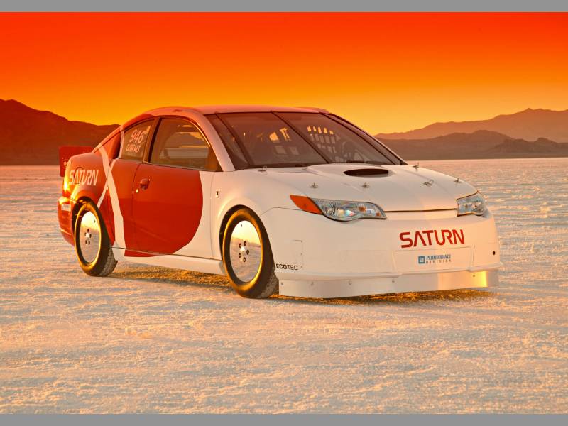 Saturn Ion Red Line Quad Coupe Land Speed Record Runner