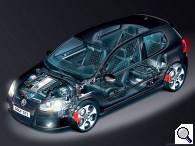 Volkswagen Golf GTI cutaway - click to enlarge