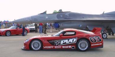 New Dodge Viper Stages Low-Altitude Dogfight Against Air Force F-16