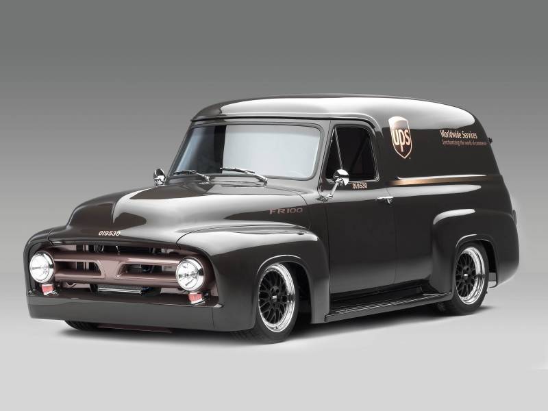 Ford F100 panel van with 5.0L Cammer V8 crate motor